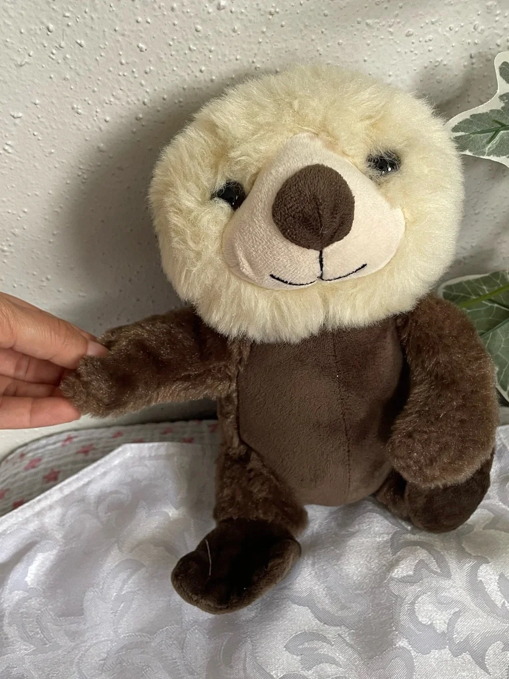 The Petting Zoo Sea Otter Plush 9” Brown Cream Stuffed Animal